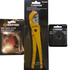 RAPTOR 3/4 Inch PEX Pipe Cutter Mini Tubing Cutter and Copper Tube Cleaner Tool